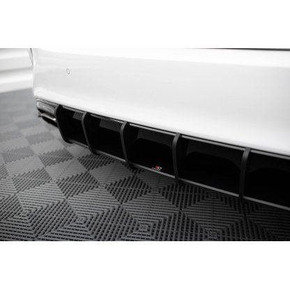 Maxton Design "Street Pro" difuzor zadního nárazníku pro Kia Cee'd Mk 3/ProCeed GT, plast ABS bez povrchové úpravy, s černou a červenou linkou