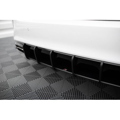 Maxton Design "Street Pro" difuzor zadního nárazníku pro Kia Cee'd Mk 3/ProCeed GT, plast ABS bez povrchové úpravy, s černou a červenou linkou