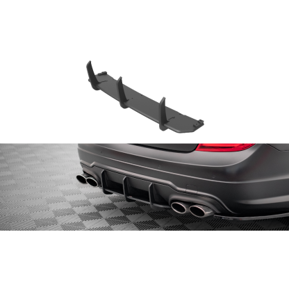 Maxton Design "Street Pro" difuzor zadního nárazníku pro Mercedes třída C W204/AMG-Line, plast ABS bez povrchové úpravy, Coupe