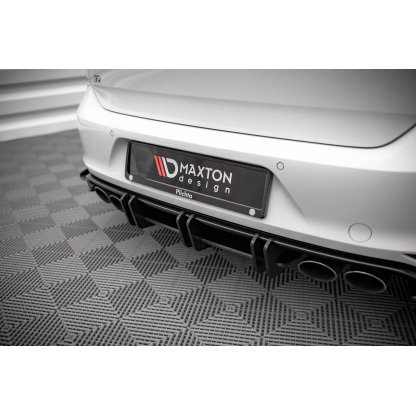 Maxton Design "Street Pro" difuzor zadního nárazníku pro Volkswagen Golf R Mk7, plast ABS bez povrchové úpravy