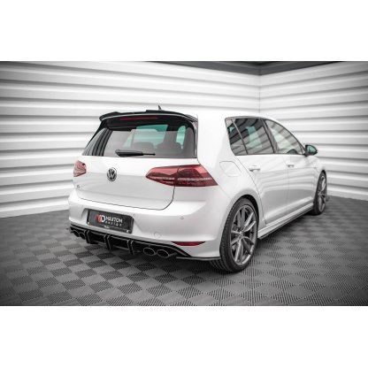 Maxton Design "Street Pro" difuzor zadního nárazníku pro Volkswagen Golf R Mk7, plast ABS bez povrchové úpravy