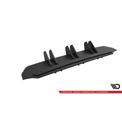 Maxton Design "Street Pro" difuzor zadního nárazníku pro Volkswagen Jetta Mk7 GLI, plast ABS bez povrchové úpravy, s černou linkou