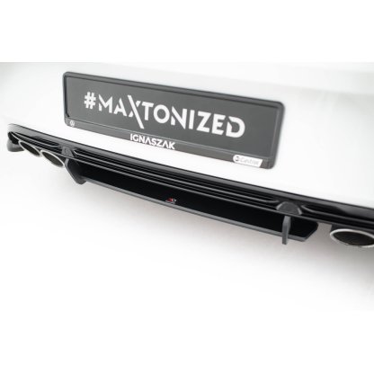 Maxton Design "Street Pro" difuzor zadního nárazníku pro Volkswagen T-roc R Mk1, plast ABS bez povrchové úpravy