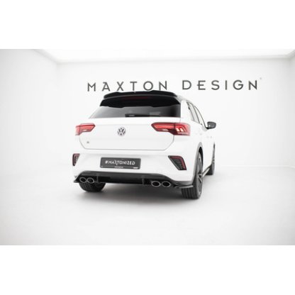 Maxton Design "Street Pro" difuzor zadního nárazníku pro Volkswagen T-roc R Mk1, plast ABS bez povrchové úpravy