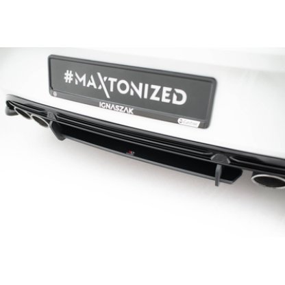 Maxton Design "Street Pro" difuzor zadního nárazníku pro Volkswagen T-roc R Mk1, plast ABS bez povrchové úpravy