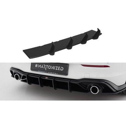 Maxton Design "Street Pro" difuzor zadního nárazníku v.3 pro Volkswagen Golf GTI Mk8, Mk8 Facelift, plast ABS bez povrchové úpravy
