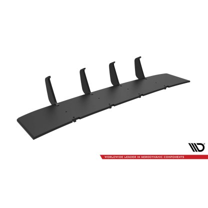 Maxton Design "Street Pro" difuzor zadního nárazníku v.3 pro Volkswagen Golf GTI Mk8, Mk8 Facelift, plast ABS bez povrchové úpravy, s červenou linkou