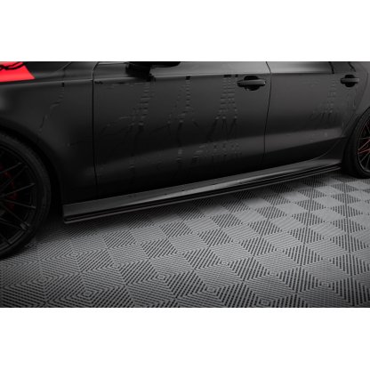 Maxton Design "Street Pro" difuzory pod boční prahy pro Audi A7 C7, plast ABS bez povrchové úpravy, S-Line