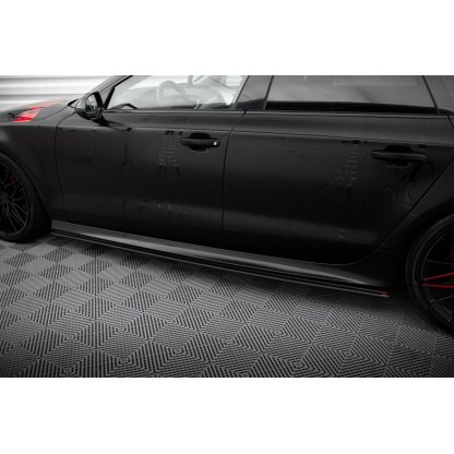 Maxton Design "Street Pro" difuzory pod boční prahy pro Audi A7 C7, plast ABS bez povrchové úpravy, S-Line