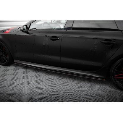 Maxton Design "Street Pro" difuzory pod boční prahy pro Audi A7 C7, plast ABS bez povrchové úpravy, S-Line