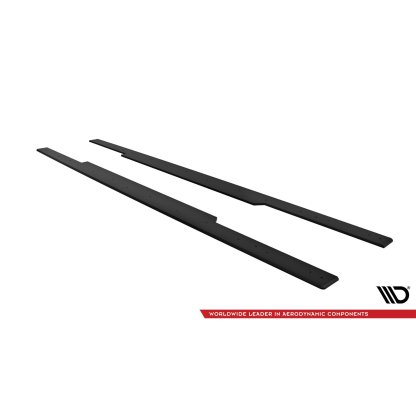 Maxton Design "Street Pro" difuzory pod boční prahy pro BMW řada 2 G42 Standard, plast ABS bez povrchové úpravy, s červenou linkou