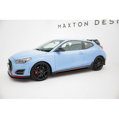Maxton Design "Street Pro" difuzory pod boční prahy pro Hyundai Veloster N Mk2, plast ABS bez povrchové úpravy