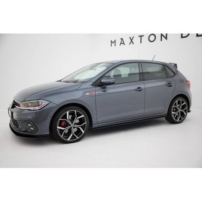 Maxton Design "Street Pro" difuzory pod boční prahy pro Volkswagen Polo GTI Mk6 Facelift, plast ABS bez povrchové úpravy