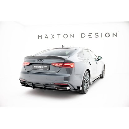 Maxton Design ''Street Pro'' difuzory pod boční prahy s křidélky pro Audi A5 F5 Facelift, plast ABS bez povrchové úpravy, Coupe/Sportback