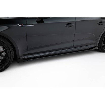 Maxton Design "Street Pro" difuzory pod boční prahy s křidélky pro Audi RS5 F5, plast ABS bez povrchové úpravy, Sportback
