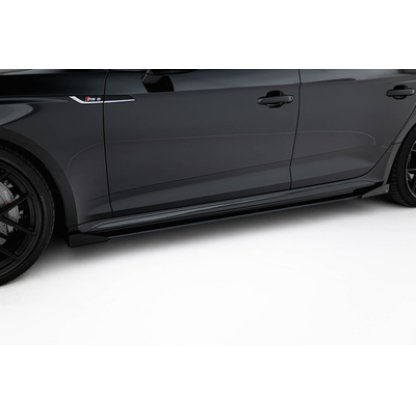 Maxton Design "Street Pro" difuzory pod boční prahy s křidélky pro Audi RS5 F5, plast ABS bez povrchové úpravy, Sportback