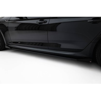 Maxton Design "Street Pro" difuzory pod boční prahy s křidélky pro Audi RS5 F5, plast ABS bez povrchové úpravy, Sportback