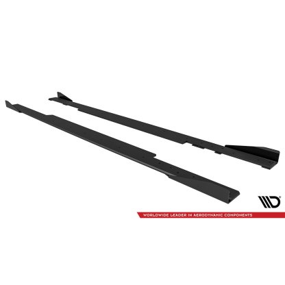 Maxton Design "Street Pro" difuzory pod boční prahy s křidélky pro BMW řada 2 G42 Standard, plast ABS bez povrchové úpravy