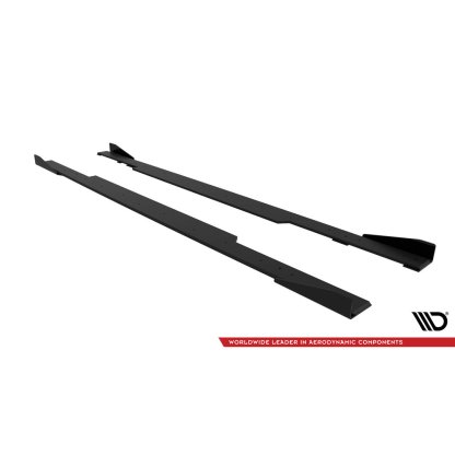 Maxton Design "Street Pro" difuzory pod boční prahy s křidélky pro BMW řada 2 G42 Standard, plast ABS bez povrchové úpravy