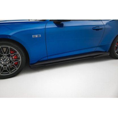 Maxton Design "Street Pro" difuzory pod boční prahy s křidélky pro Ford Mustang Mk7 GT, plast ABS bez povrchové úpravy