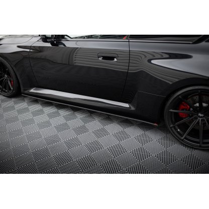 Maxton Design "Street Pro" difuzory pod boční prahy ver.1 pro BMW M2 G87, plast ABS bez povrchové úpravy