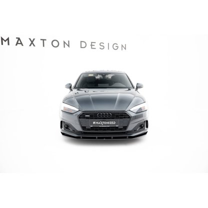 Maxton Design "Street Pro" spoiler pod přední nárazník pro Audi A5 F5 Facelift, plast ABS bez povrchové úpravy, Sportback/Coupe