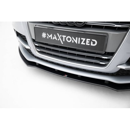 Maxton Design "Street Pro" spoiler pod přední nárazník pro Audi TT S Mk2 (8J), Mk2 (8J) Facelift, plast ABS bez povrchové úpravy