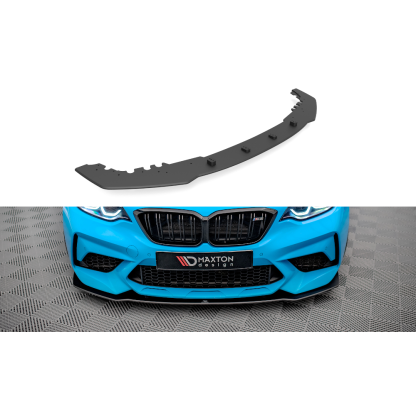 Maxton Design "Street Pro" spoiler pod přední nárazník pro BMW M2 F87, plast ABS bez povrchové úpravy, s červenou linkou