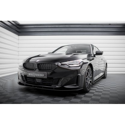 Maxton Design "Street Pro" spoiler pod přední nárazník pro BMW řada 2 G42 Standard, plast ABS bez povrchové úpravy, s červenou linkou
