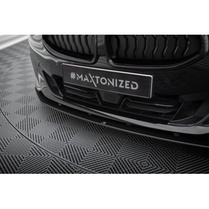 Maxton Design "Street Pro" spoiler pod přední nárazník pro BMW řada 2 G42 Standard, plast ABS bez povrchové úpravy, s červenou linkou