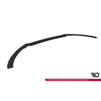 Maxton Design "Street Pro" spoiler pod přední nárazník pro Ford Focus ST Mk3 Facelift, plast ABS bez povrchové úpravy, s červenou linkou