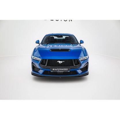 Maxton Design "Street Pro" spoiler pod přední nárazník pro Ford Mustang Mk7 GT, plast ABS bez povrchové úpravy