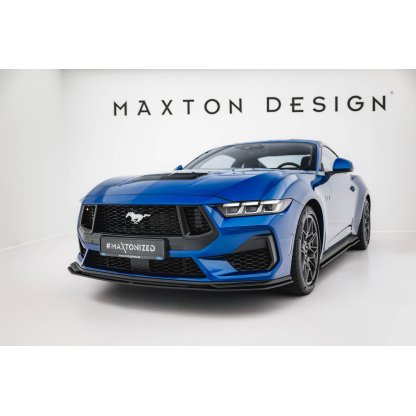 Maxton Design "Street Pro" spoiler pod přední nárazník pro Ford Mustang Mk7 GT, plast ABS bez povrchové úpravy