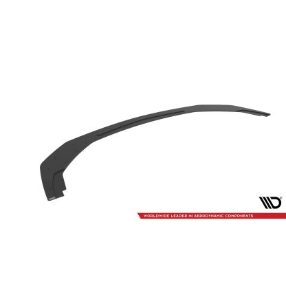 Maxton Design "Street Pro" spoiler pod přední nárazník pro Ford Mustang Mk7 GT, plast ABS bez povrchové úpravy, s černou a červenou linkou