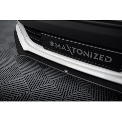 Maxton Design "Street Pro" spoiler pod přední nárazník pro Subaru BRZ Mk1, plast ABS bez povrchové úpravy, s černou a červenou linkou