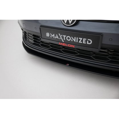 Maxton Design "Street Pro" spoiler pod přední nárazník pro Volkswagen Polo GTI Mk6 Facelift, plast ABS bez povrchové úpravy