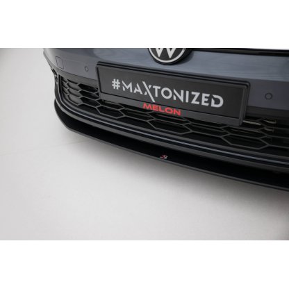 Maxton Design "Street Pro" spoiler pod přední nárazník pro Volkswagen Polo GTI Mk6 Facelift, plast ABS bez povrchové úpravy