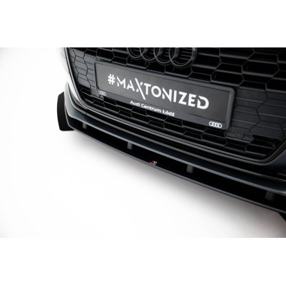 Maxton Design "Street Pro" spoiler pod přední nárazník s křidélky pro Audi A5 F5 Facelift, plast ABS bez povrchové úpravy, Coupe/Sportback