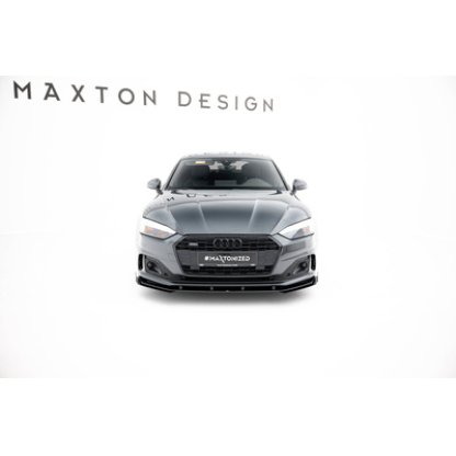 Maxton Design "Street Pro" spoiler pod přední nárazník s křidélky pro Audi A5 F5 Facelift, plast ABS bez povrchové úpravy, Coupe/Sportback