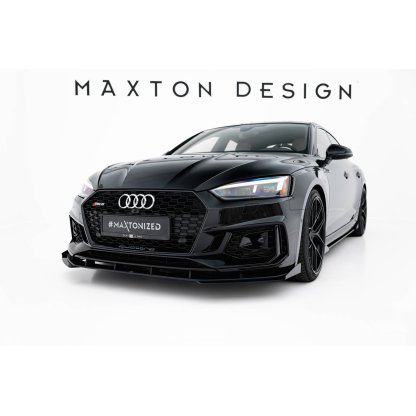 Maxton Design "Street Pro" spoiler pod přední nárazník s křidélky pro Audi RS5 F5, Coupe / Sportback