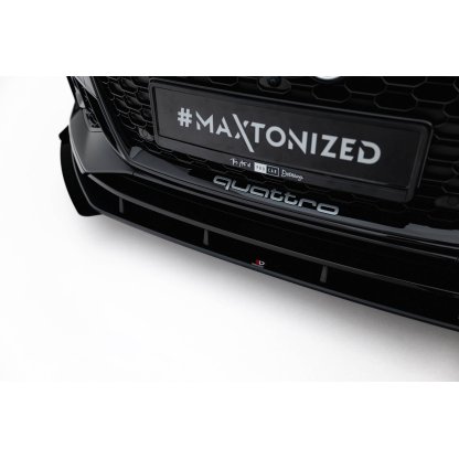 Maxton Design "Street Pro" spoiler pod přední nárazník s křidélky pro Audi RS5 F5, Coupe / Sportback