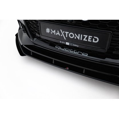 Maxton Design "Street Pro" spoiler pod přední nárazník s křidélky pro Audi RS5 F5, Coupe / Sportback