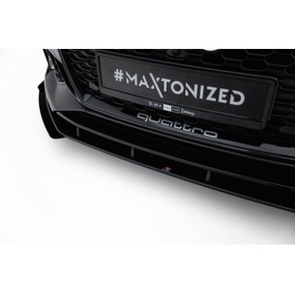 Maxton Design "Street Pro" spoiler pod přední nárazník s křidélky pro Audi RS5 F5, Coupe / Sportback