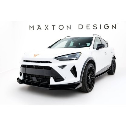 Maxton Design "Street Pro" spoiler pod přední nárazník s křidélky pro Cupra Formentor Mk1 Facelift, plast ABS bez povrchové úpravy
