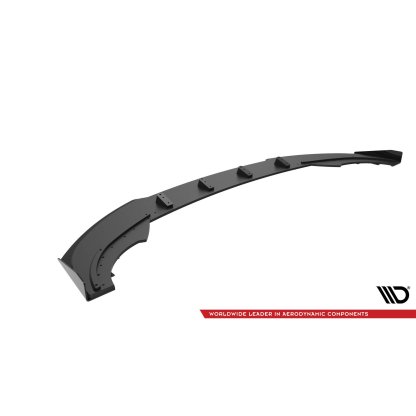 Maxton Design "Street Pro" spoiler pod přední nárazník s křidélky pro Cupra Formentor Mk1 Facelift, s černou a červenou linkou