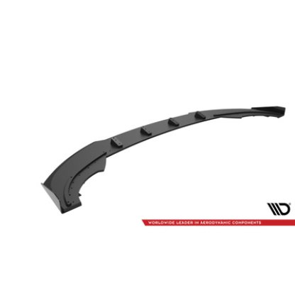Maxton Design "Street Pro" spoiler pod přední nárazník s křidélky pro Cupra Formentor Mk1 Facelift, s černou a červenou linkou