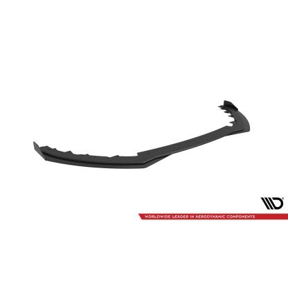 Maxton Design "Street Pro" spoiler pod přední nárazník s křidélky pro Ford Focus ST Mk3 Facelift, plast ABS bez povrchové úpravy, s černou linkou