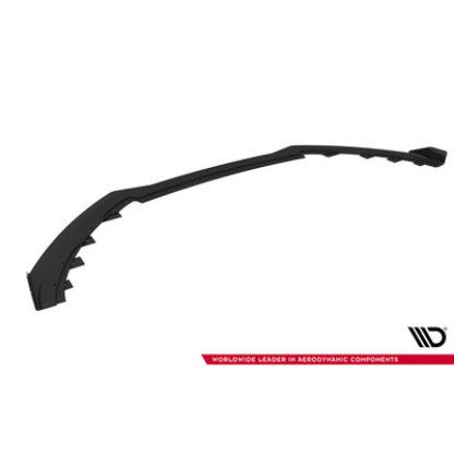 Maxton Design "Street Pro" spoiler pod přední nárazník s křidélky pro Ford Focus ST Mk3 Facelift, plast ABS bez povrchové úpravy, s černou linkou