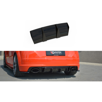 Maxton Design vložka zadního nárazníku pro Audi TT RS 8S, černý lesklý plast ABS
