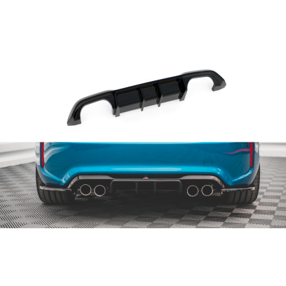 Maxton Design vložka zadního nárazníku pro BMW M2 F87, černý lesklý plast ABS